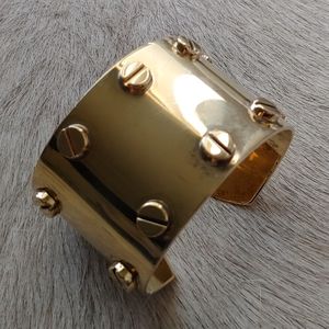 Tom Ford Gold Vermeil HEAVY Cuff Bracelet